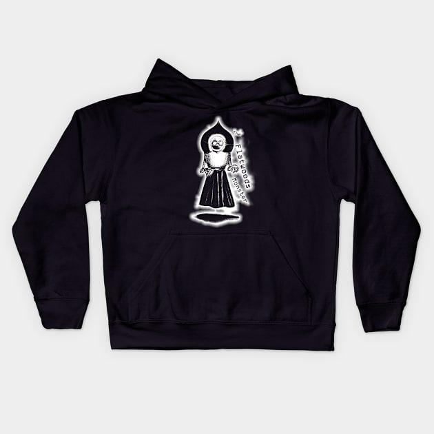 Flatwoods Monster White Glow #4 Kids Hoodie by AWSchmit